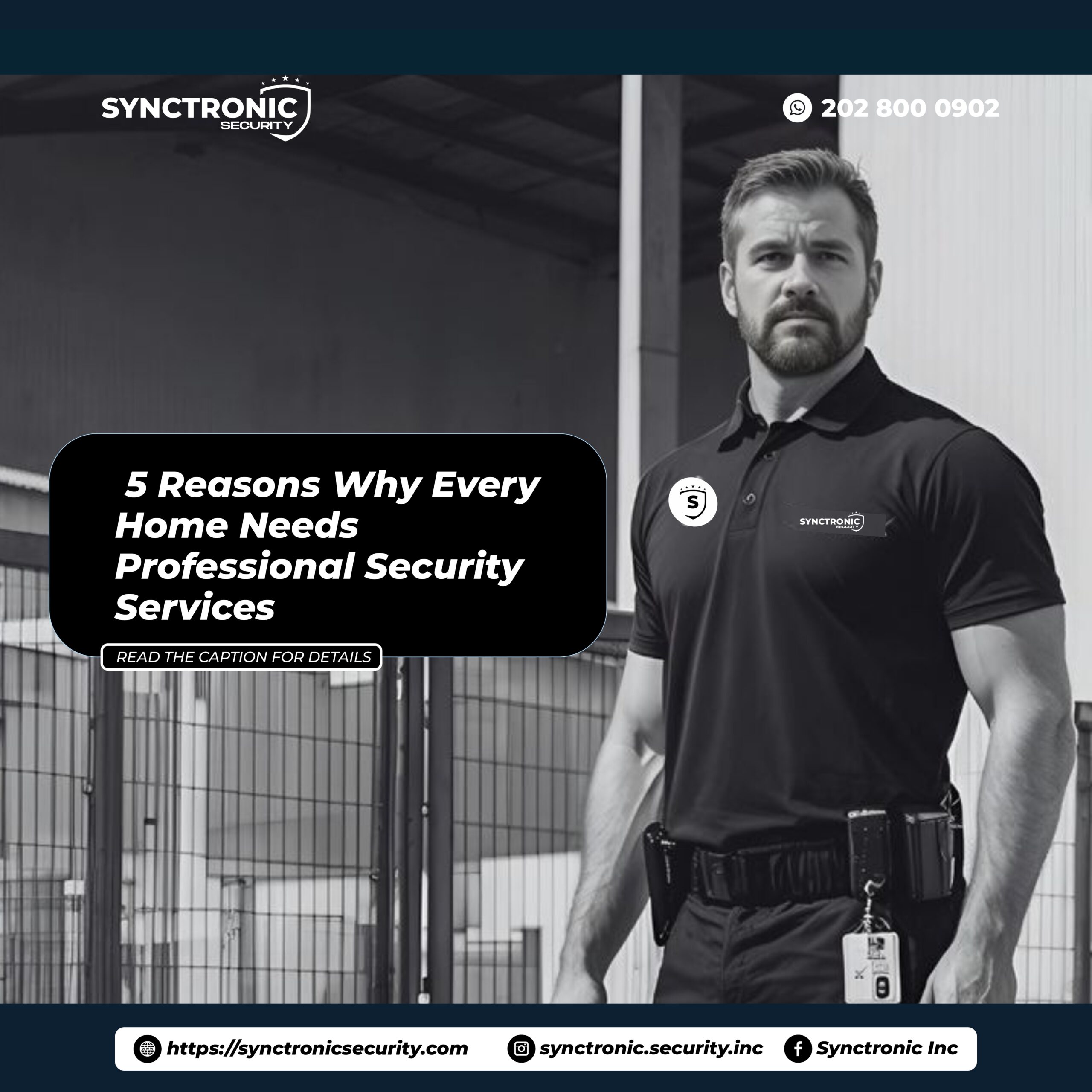 5 Reasons Why Every Home Needs Professional Security Services
